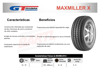 Imagen de Cubiertas 205 R14 Gt Radial Carga Maxmiller X