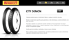 Imagen de Cubierta Moto 120/90-16 Pirelli City Demon Trasera