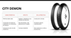 Imagen de Cubierta Moto 120/90-16 Pirelli City Demon Trasera