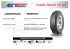 Imagen de Cubierta 650 R16 10t Radial Super Traveler 668 Máx. Duración