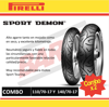 Imagen de Combo x 2 cubiertas 110/70-17 y 140/70-17 Pirelli Sport Demon