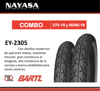 Imagen de Combo 275-18 Y 90/90-18 Nayasa EY2305 x2 c/cámaras