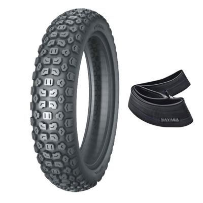 Imagen de Cubierta Moto 410-18 c/cámara Nayasa Em07 Enduro Trasera