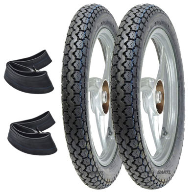 Imagen de Combo Moto Cubiertas 275-18 y 300-18  Bartl  015 c/cámara