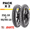 Imagen de Combo x 2 cubiertas 250-18 y 90/90-18 Pirelli Super City
