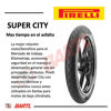 Imagen de Cubierta Moto Pirelli Super City 250-18  40 P uso con cámara