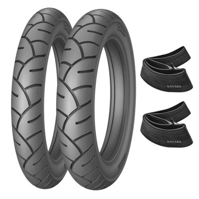 Imagen de Combo Moto Bartl 250-17 y 80/100-14  By-029 con cámaras F