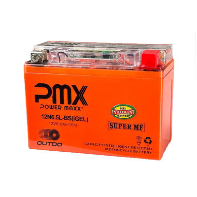 Imagen de Bateria Moto Gel  12N6.5L-BS 6.5 Ah Baccio Classic y otras