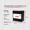 Imagen de Baterias Autos Bartl 90 Amp Garantía 12 Meses Japoneses