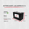 Imagen de Baterias Autos Bartl 125 Amp D Garantía 12 Meses